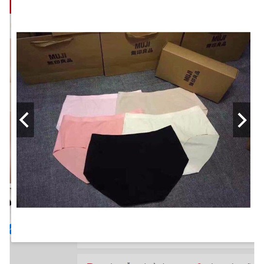 combo 5 hộp quần lót nữ  muji xuất nhật(1 hộp 5 quần) | BigBuy360 - bigbuy360.vn