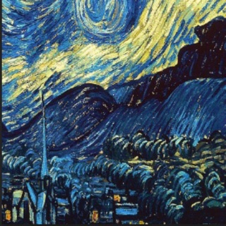 Vải treo tường đêm đầy sao