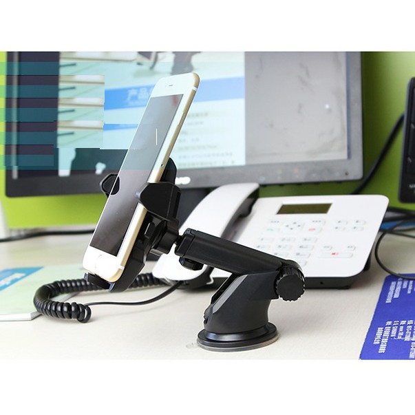 Giá đỡ kẹp điện thoại Heinler CAR-2753 trên xe hơi, ô tô kéo dài, thu hẹp (ĐEN) | BigBuy360 - bigbuy360.vn