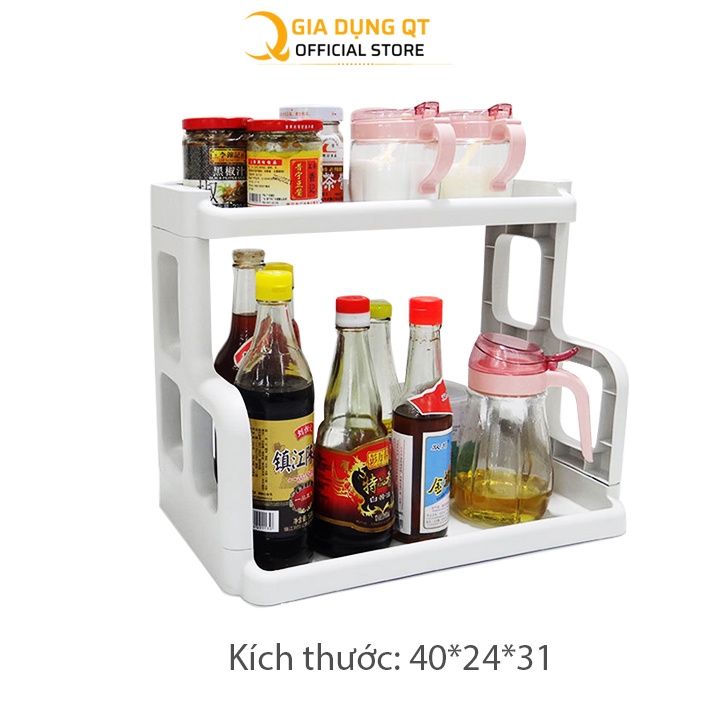 Kệ đựng gia vị nhà bếp 2 tầng tiện lợi
