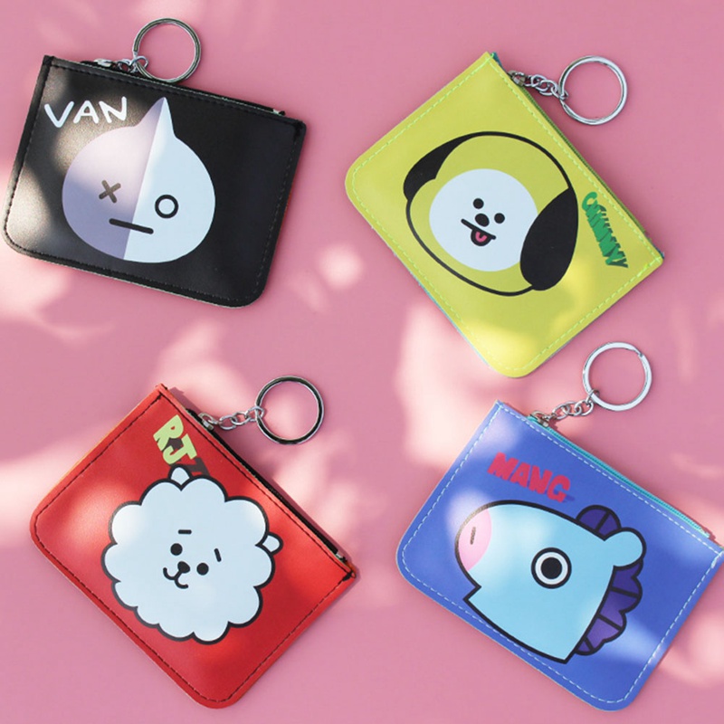 Ví Đựng Tiền Xu Màu Sắc Hình Bt21 Bts