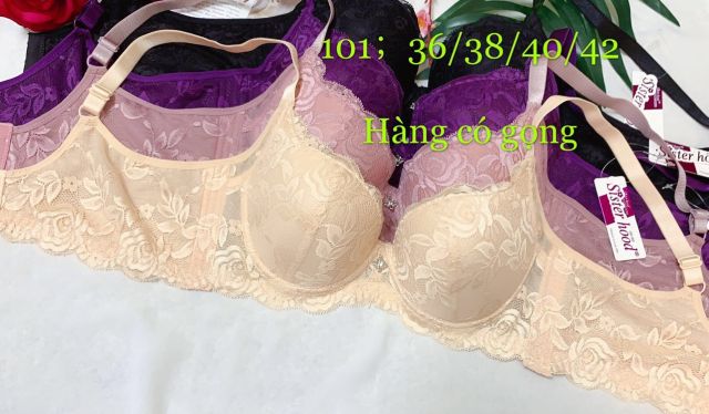 Áo lót big size 101 ren mỏng quả to bản lưng 4 móc cài che mỡ thừa to ngực to | BigBuy360 - bigbuy360.vn
