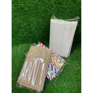 Ống hút giấy phi 6 (100 ống/bịch)