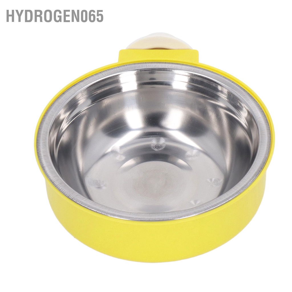 Hydrogen065 Treo bát đựng thức ăn cho thú cưng Làm dày bằng thép không gỉ Cố định lồng Bát đơn chó mèo