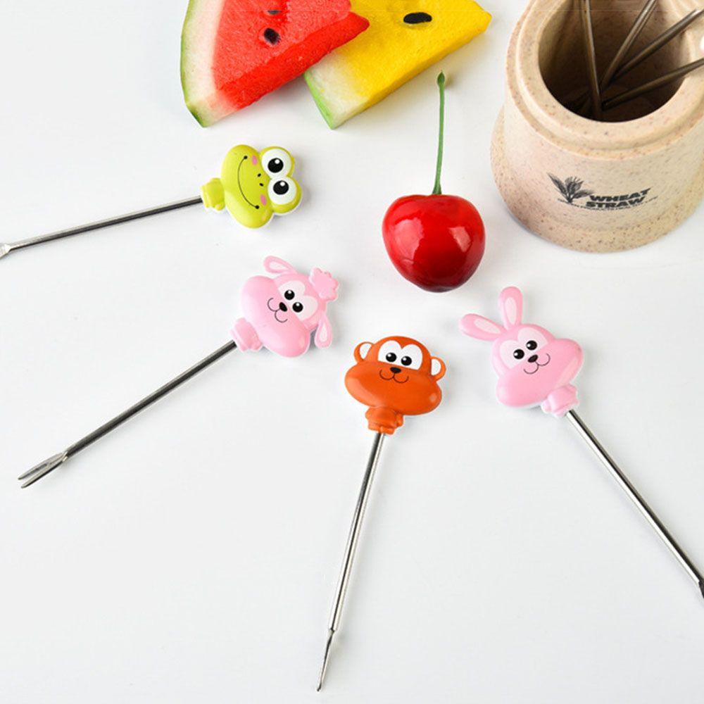 Nĩa Ăn Trái Cây Bằng Thép Không Gỉ Có Thể Tái Sử Dụng