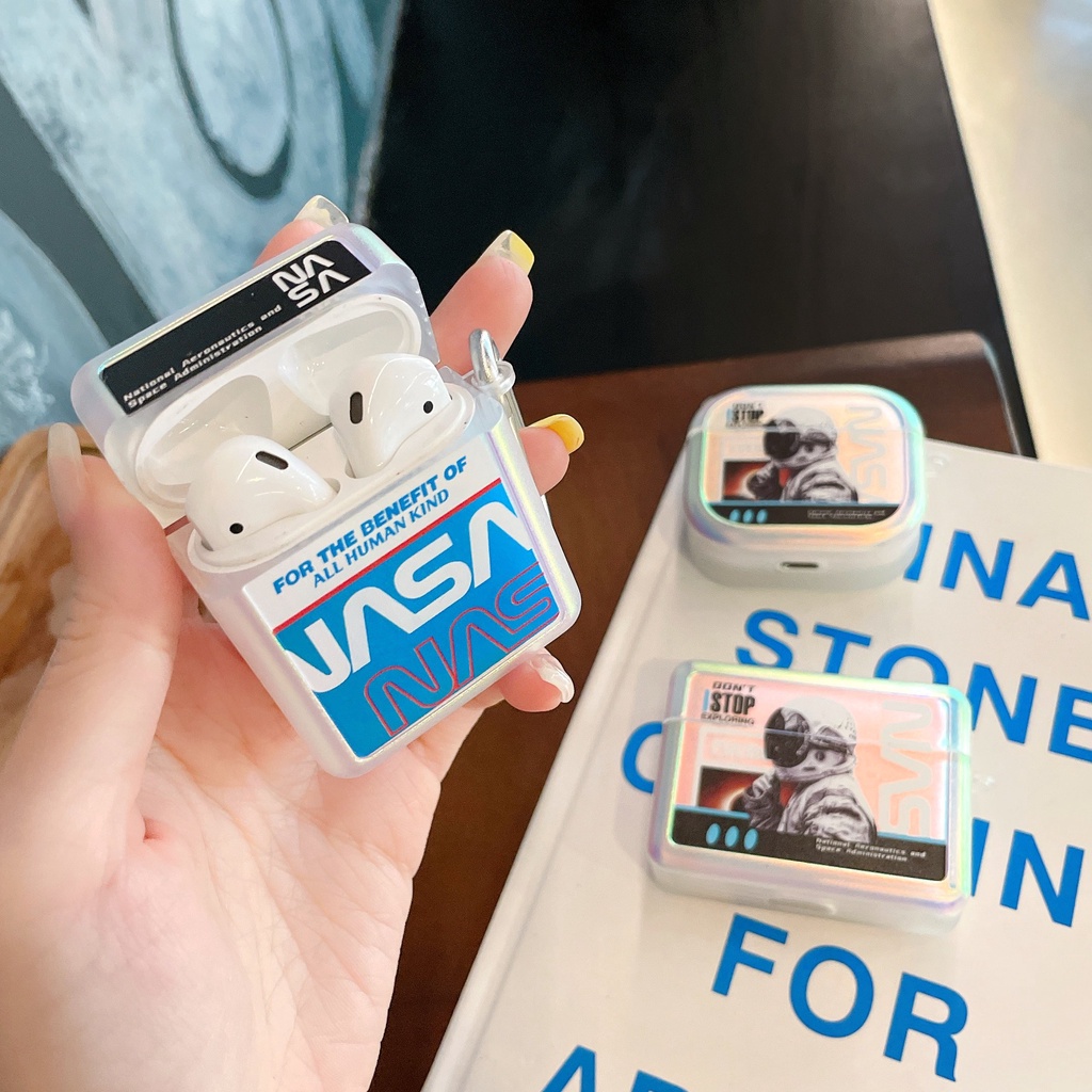 NASA Vỏ Bảo Vệ Hộp Sạc Tai Nghe AirPods3gen 2021 AirPods3 AirPodsPro Airpods2 Ốp