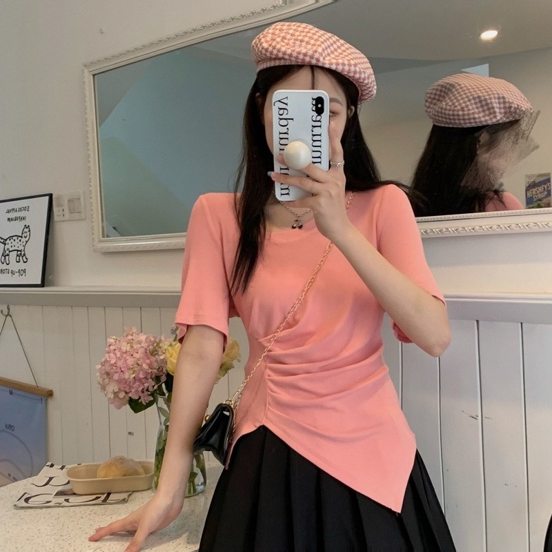 Áo Thun Tay Ngắn Thiết Kế Mới Thời Trang Mùa Hè Dành Cho Nữ