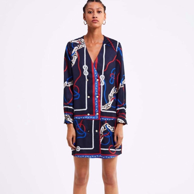 Váy zara dây xích authentic