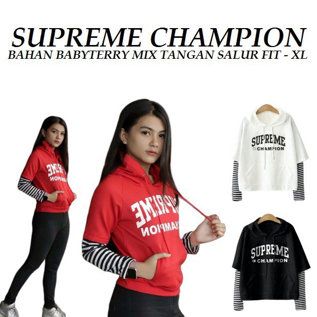 Áo Hoodie Supreme Thời Trang Năng Động Cho Nữ