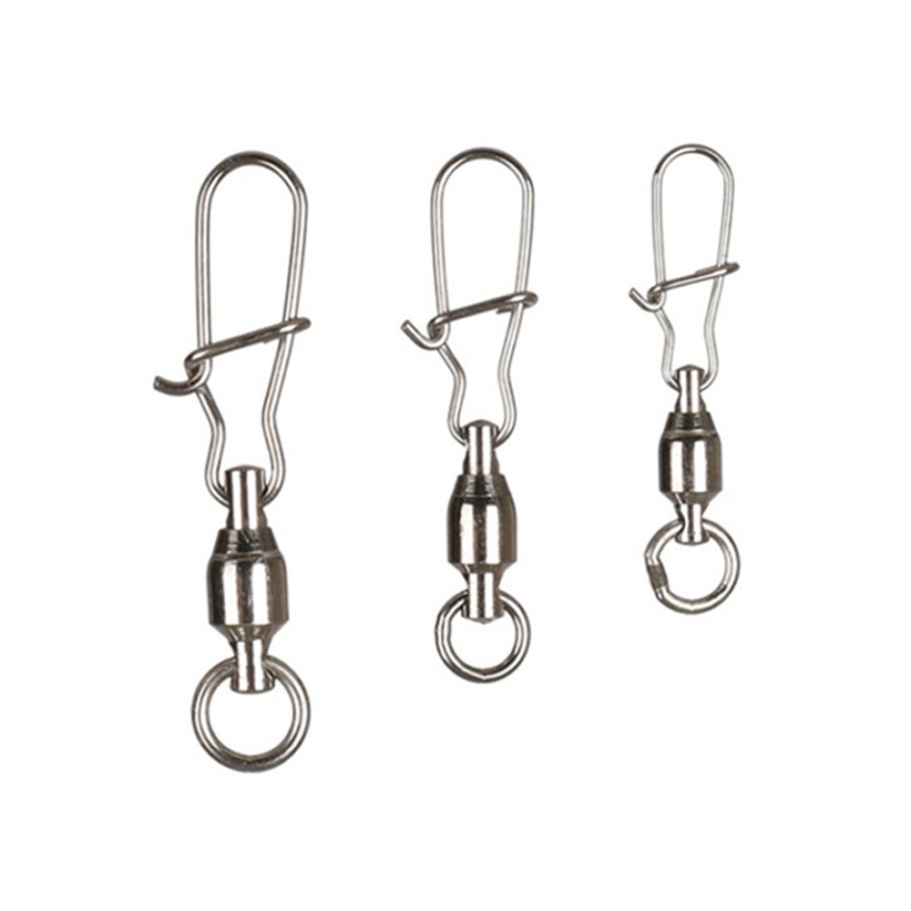 Set 10 phụ kiện khớp khuyên câu cá bằng thép độ bền cao