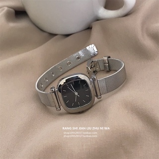 Đồng hồ thời trang DÂY SẮT nữ Ulzzang vuông kiểu dáng basic