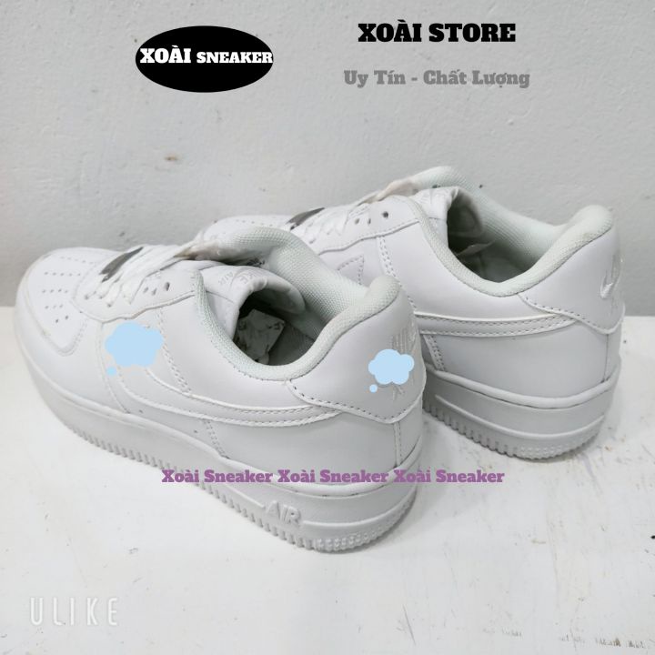 Giày AF1 full trắng, giày air force 1 trắng, full phụ kiện hàng cao cấp, size 36-43/ XOÀI SNEAKER86 | BigBuy360 - bigbuy360.vn