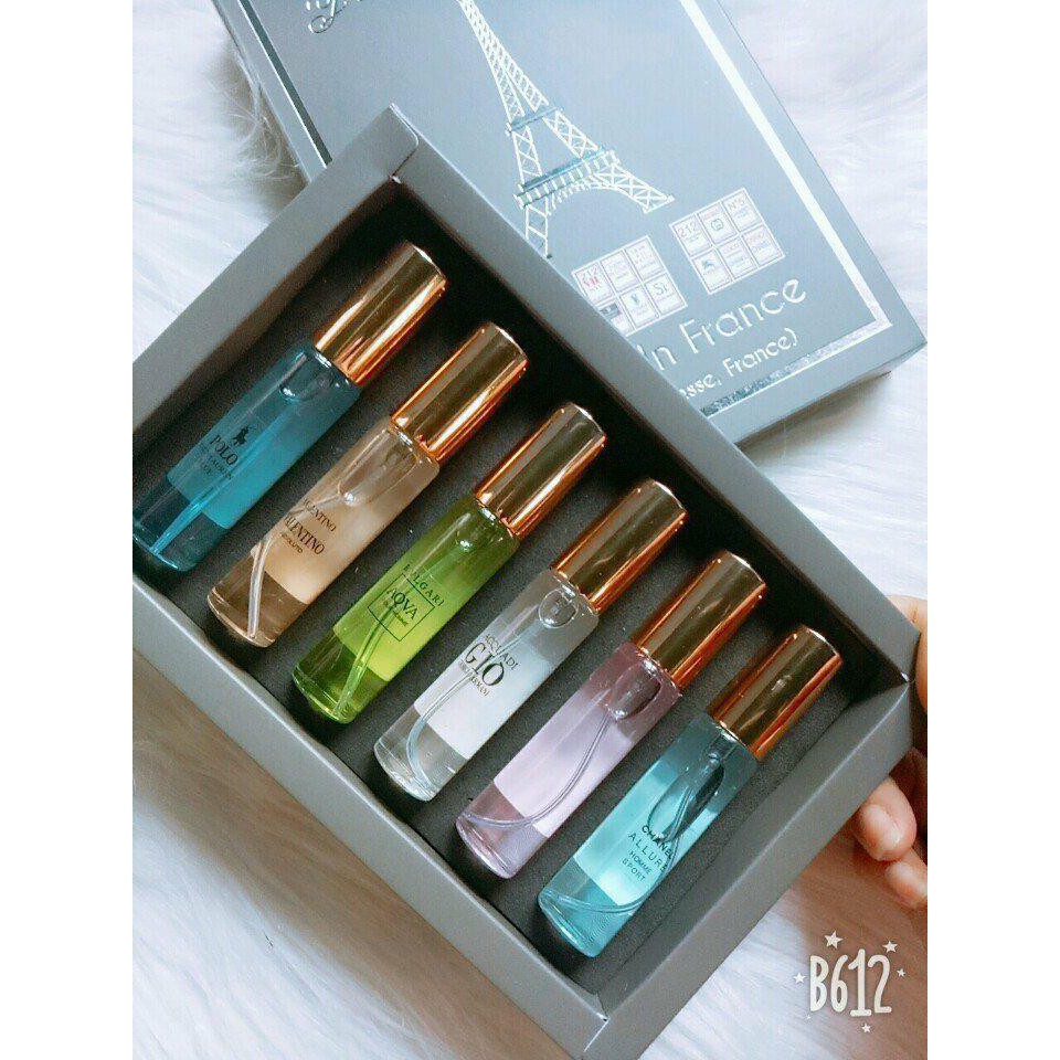Bộ nước hoa Pháp mini 6 lọ siêu xinhnước hoa | Thế Giới Skin Care