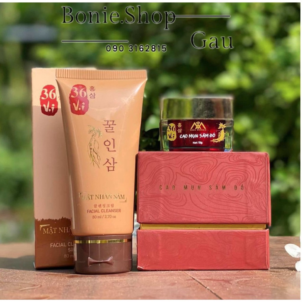 [𝐜𝐡𝐢́𝐧𝐡 𝐡𝐚̃𝐧𝐠 𝟏𝟎𝟎%] Combo Sữa rửa mặt va cao mụn sâm đỏ