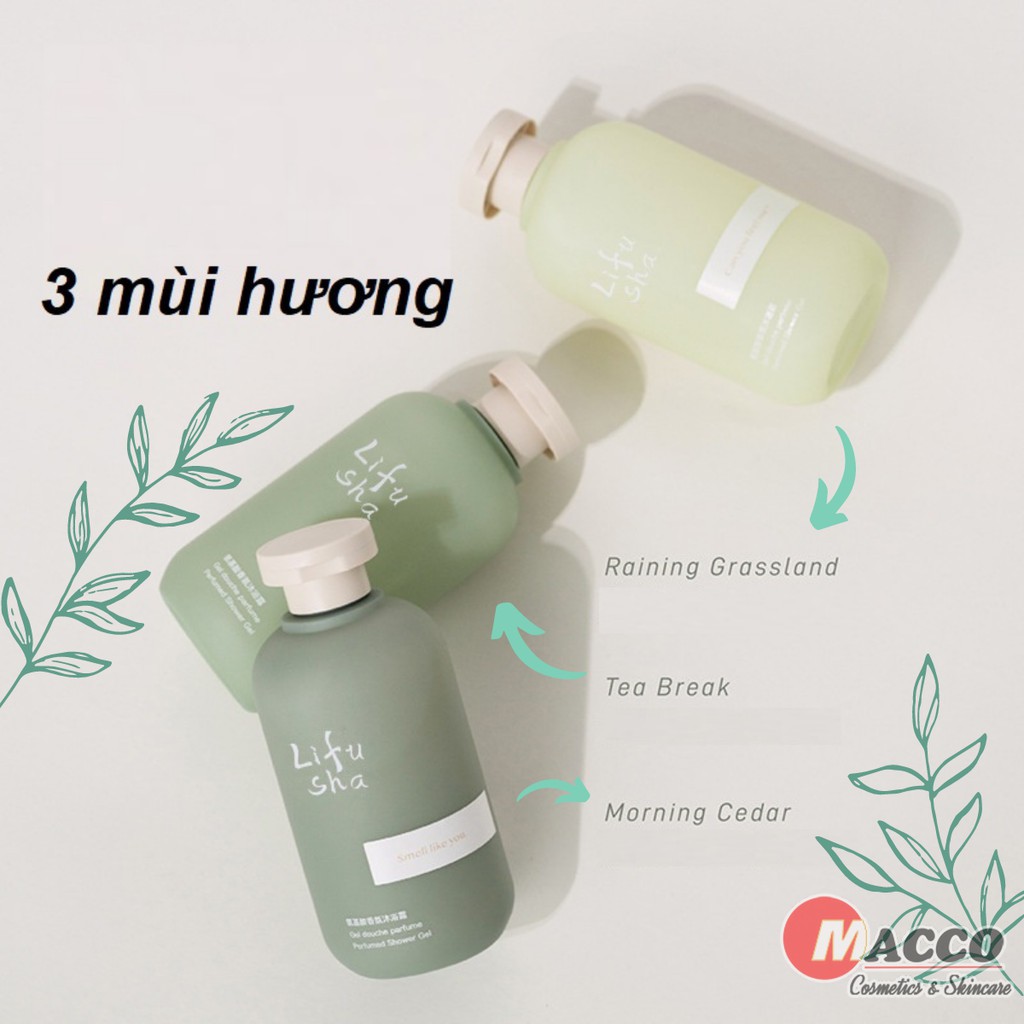 Sữa Tắm Nước Hoa Lifusha Thư Giãn 300ml Hương Thơm Nhẹ Nhàng Quyến Dũ