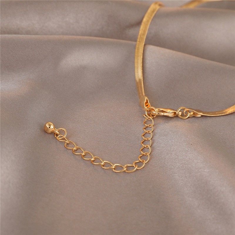 Dây chuyền xương rắn màu bạc/vàng phong cách Hàn Quốc