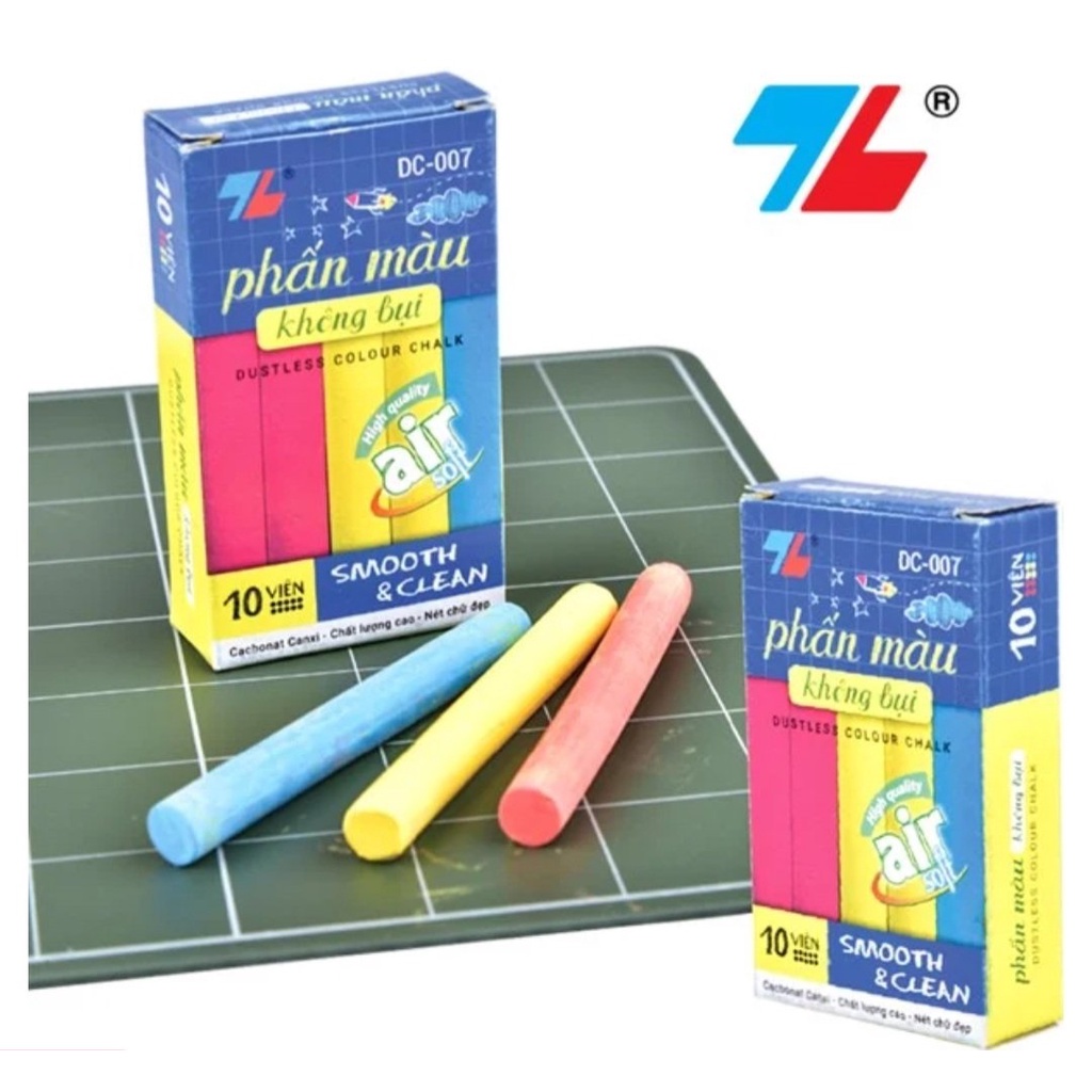 Phấn màu không bụi Thiên Long DC-007  hàng có kiểm tra chất lượng và an toàn