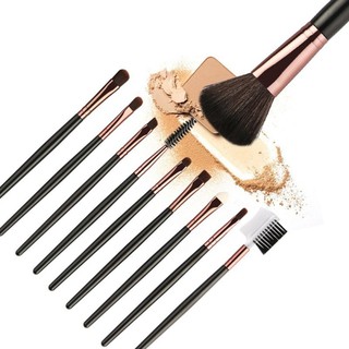 MAANGE 10pcs Makeup Brushes Set Eyebrow Makeup  Powder Foundation Brush