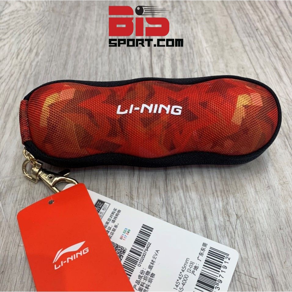 Bao Đựng 3 Quả Bóng Bàn Lining Chính Hãng - Màu Đỏ Ngôi Sao - Nhỏ Gọn , Tiện Lợi