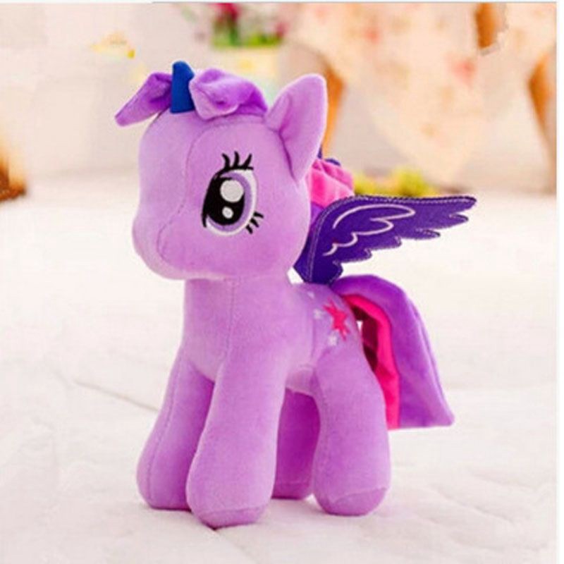 MY LITTLE PONY Thú Nhồi Bông Hình Con Ngựa Pony Màu Cầu Vồng