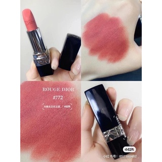 Son Dior 772 Classis Matte hồng đất mini unbox