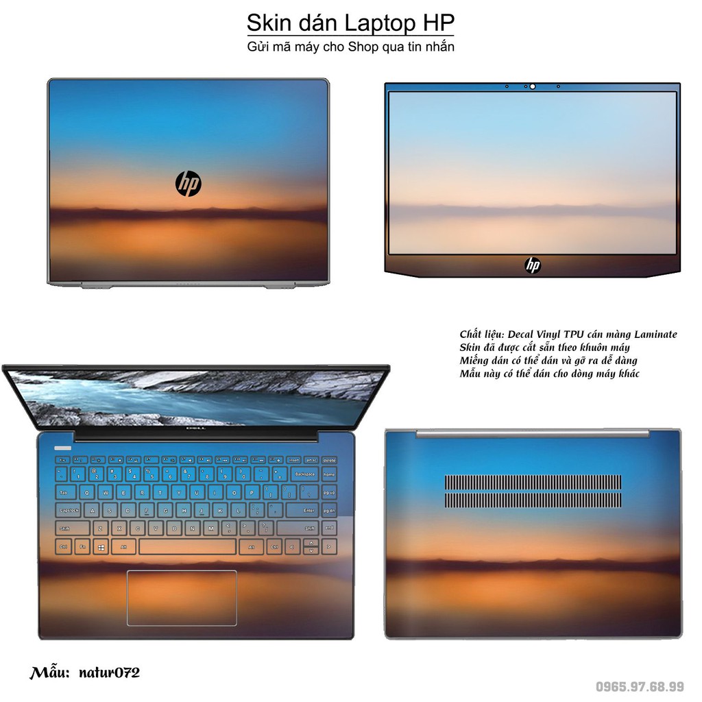 Skin dán Laptop HP in hình thiên nhiên nhiều mẫu 3 (inbox mã máy cho Shop)