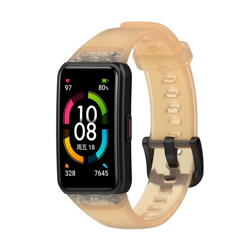 BTLIMER Dây Đeo Thay Thế Chất Liệu Silicon Màu Trơn Cho Huawei Band 6 Honor Band 6