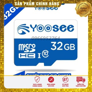 (giá khai trương) Thẻ Nhớ YooSee 32GB Cao Cấp Tốc Độ Cao Tự Xóa Ghi Đè