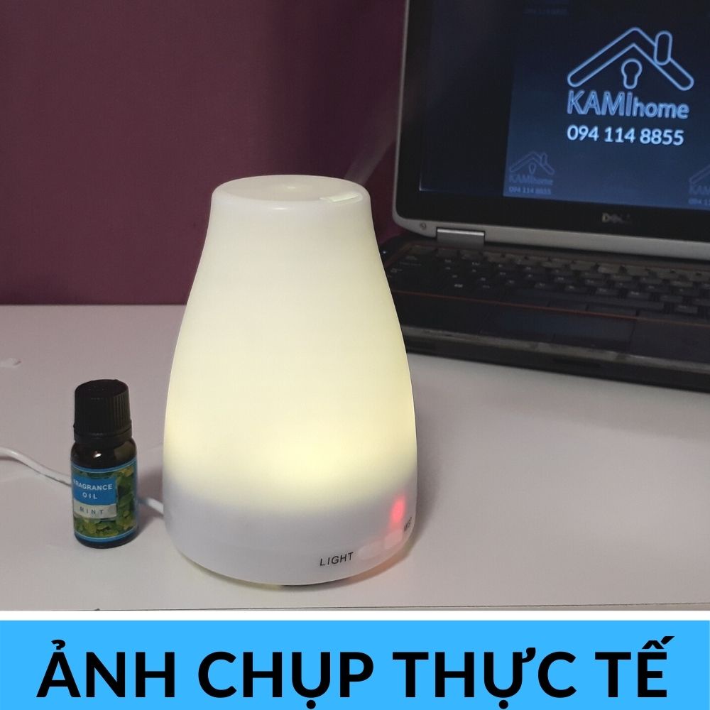 Máy phun sương tạo ẩm khuếch tán tinh dầu dung tích 200ml có đèn led đổi màu Kami17014