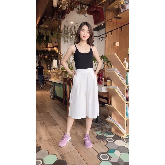 [FASHIONHOT27 giảm 10K ]Quần ống rộng đũi xuông xếp ly siêu Hot_N002