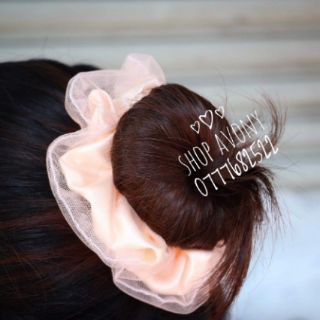𝐒𝐂𝐑𝐔𝐍𝐂𝐇𝐈𝐄𝐒 - tóc đẹp , tay xinh - Bride cột tóc 2 lớp phồng