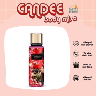 Body mist xịt thơm Victoria’s Secret 250ml 𝐏𝐮𝐫𝐞 𝐒𝐞𝐝𝐮𝐜𝐭𝐢𝐨𝐧 𝐍𝐢𝐠𝐡𝐭