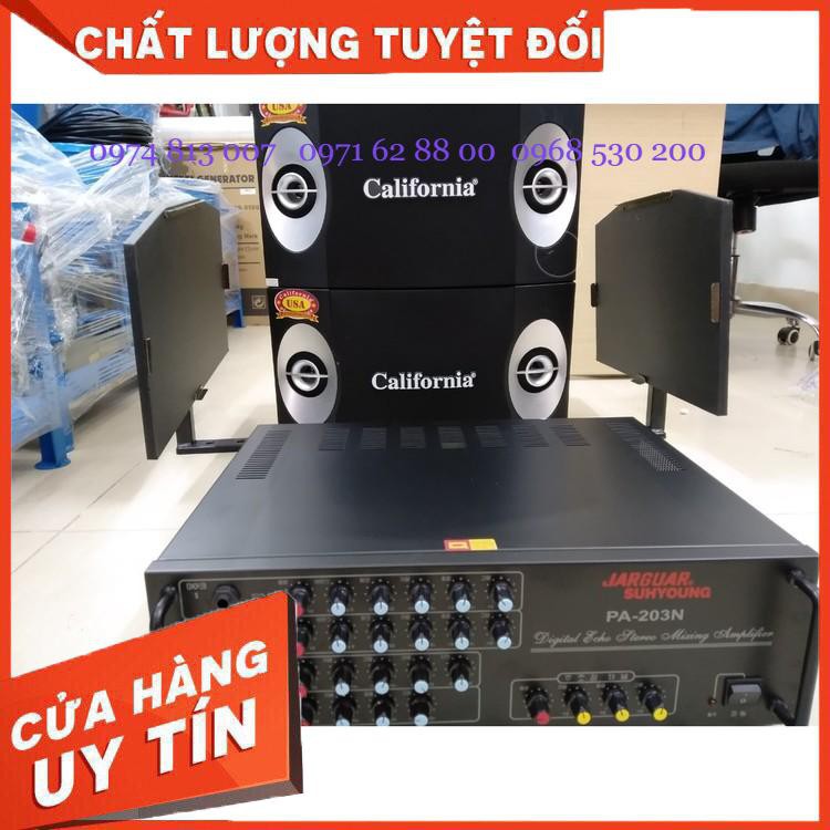 Combo Amply Jarguar 203N, cặp Loa California SP 555N Giá cực Rẻ