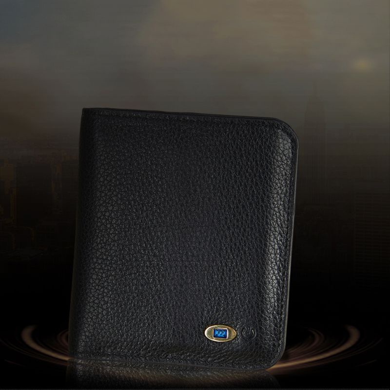 Ví Da Thật Dáng Ngắn Chống Trộm Có Bluetooth Thông Minh Cho Nữ