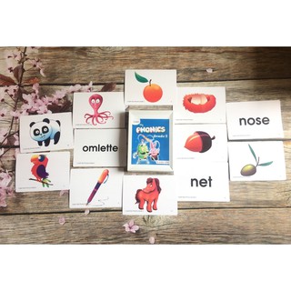 Flashcard My Phonics 1,2 (Khổ A5, 2 mặt)