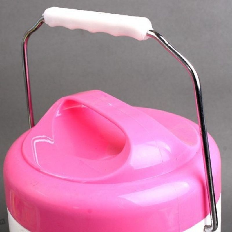 Cặp lồng ủ, camen giữ nhiệt 2 ngăn lõi inox chống nóng ngoài