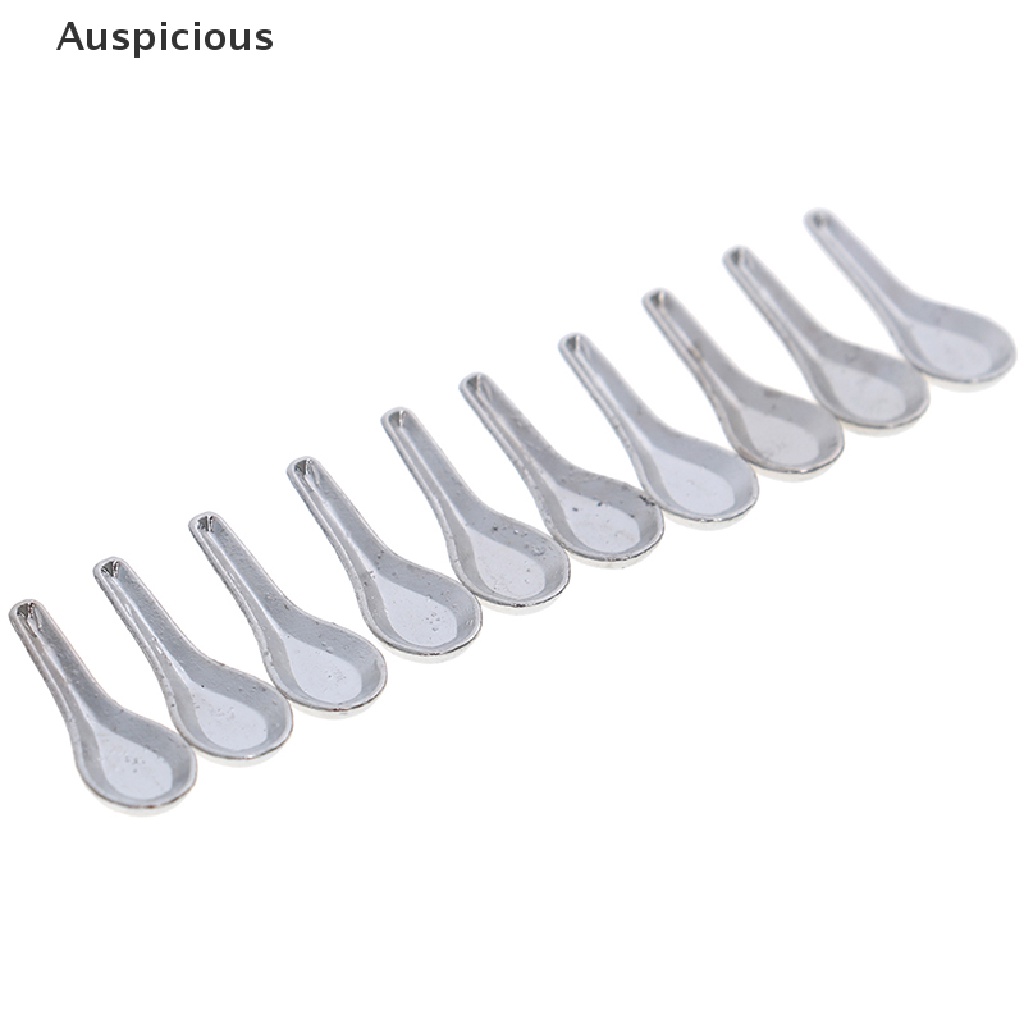 Bộ 10 Muỗng Súp Mini Tỉ Lệ 1: 12 Trang Trí Nhà Búp Bê