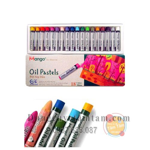 Bút Sáp Dầu Mango 18/24 Màu, Mango Oil Pastels