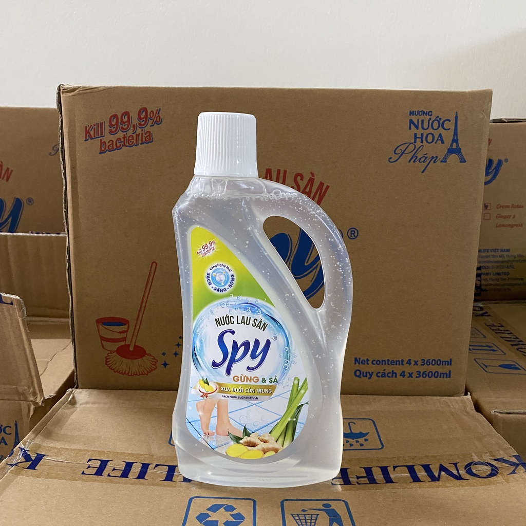 Nước lau sàn SPY hương Gừng Sả 950ml thiên nhiên
