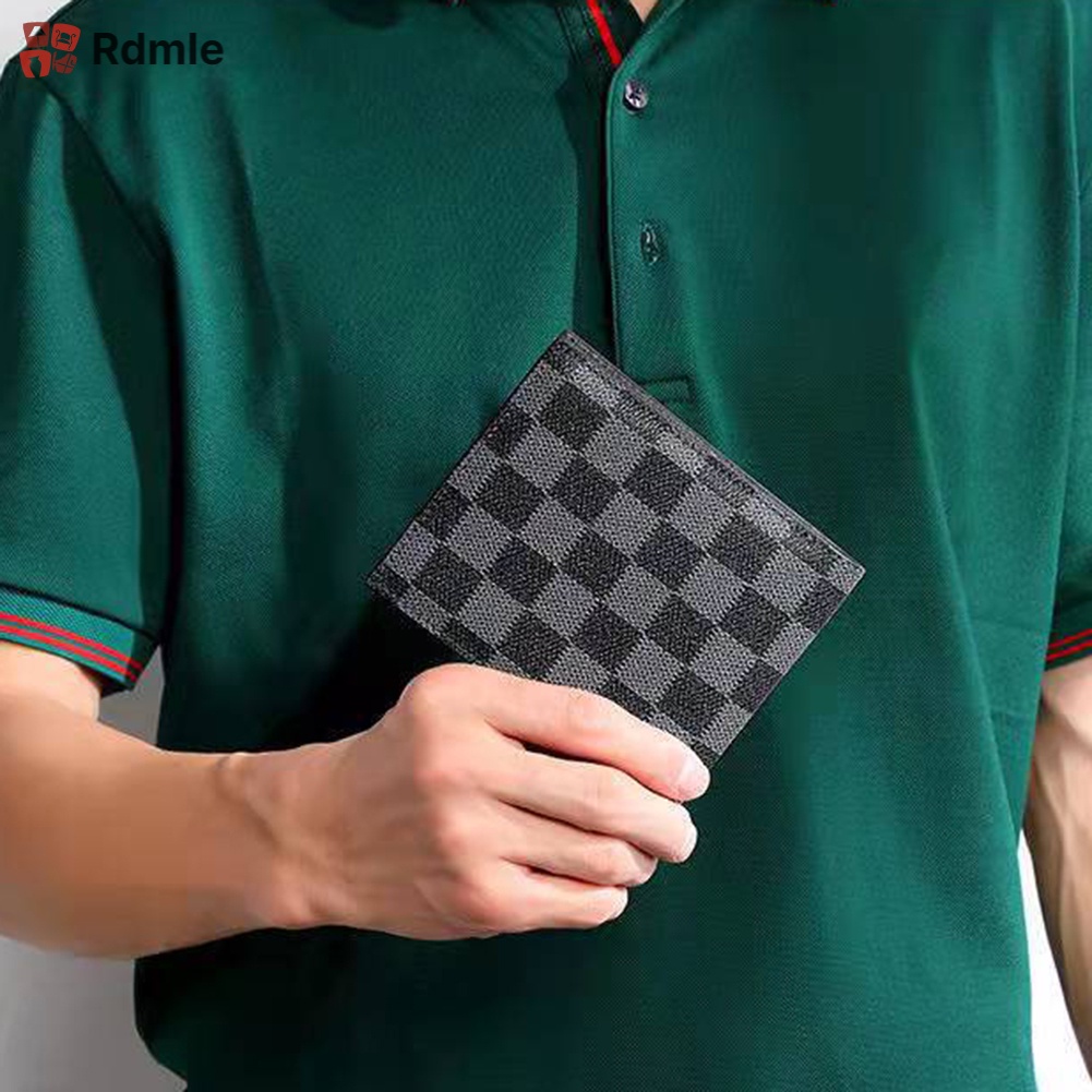 Ví Nam Mỏng Gập Đôi Đa Năng Có Nhiều Ngăn Đựng Thẻ Và Tiền Nhỏ Gọn Sáng Tạo