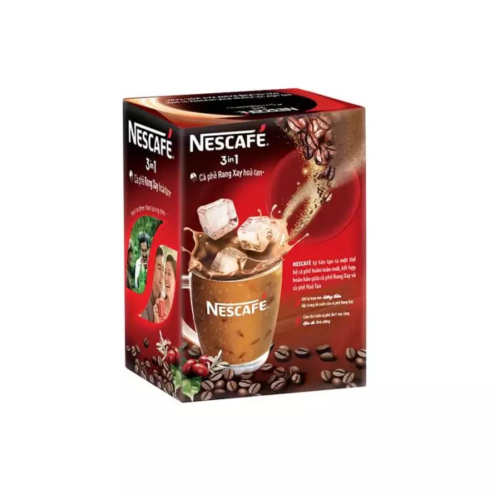 Combo 3 hộp NESCAFÉ 3in1 Cà Phê Rang Xay Hòa Tan Đậm Đà Hài Hòa (20 gói x 17g)