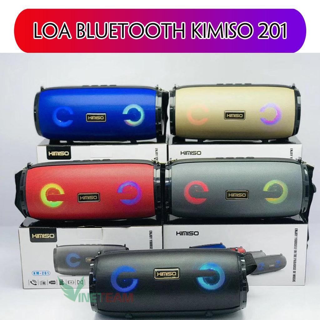 Loa Bluetooth Mini Di Động Kimiso KM-201 Tích Hợp Đài FM - Loa Vi Tính Không Dây -dc4031