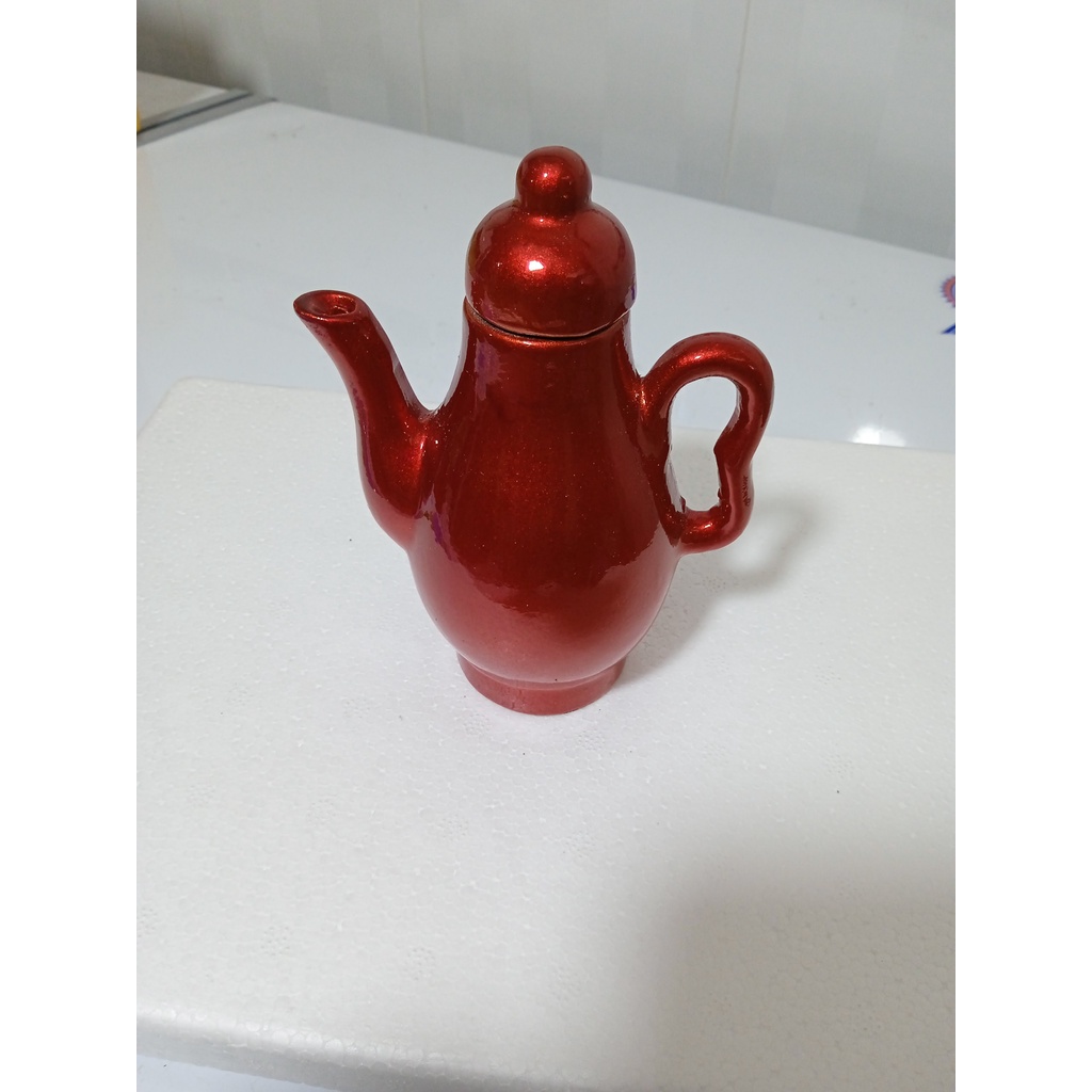 Khây trầu rượu cưới hình lục giác đỏ - Khây sính lễ - Dài 29 Cm x Rộng 39 Cm x Cao 8 Cm