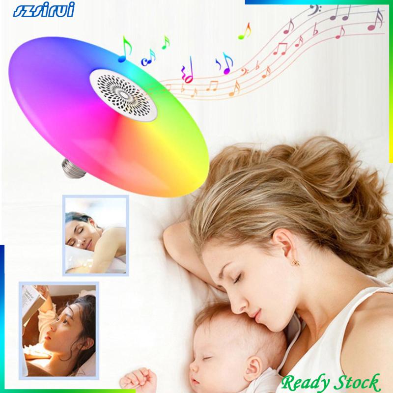 Đèn LED RGB Kiêm Nhạc Bluetooth Hình UFO Có Điều Khiển Từ Xa Cho Nhà Ở