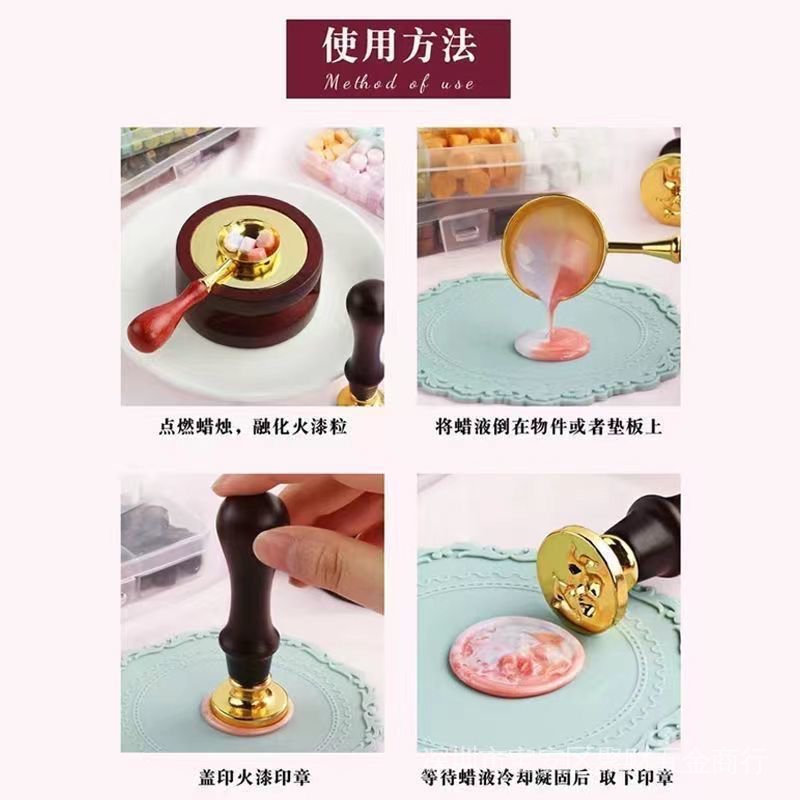 Bộ 24 Món Dụng Cụ Đóng Dấu Niêm Phong Sáp Phiên Bản Học Sinh