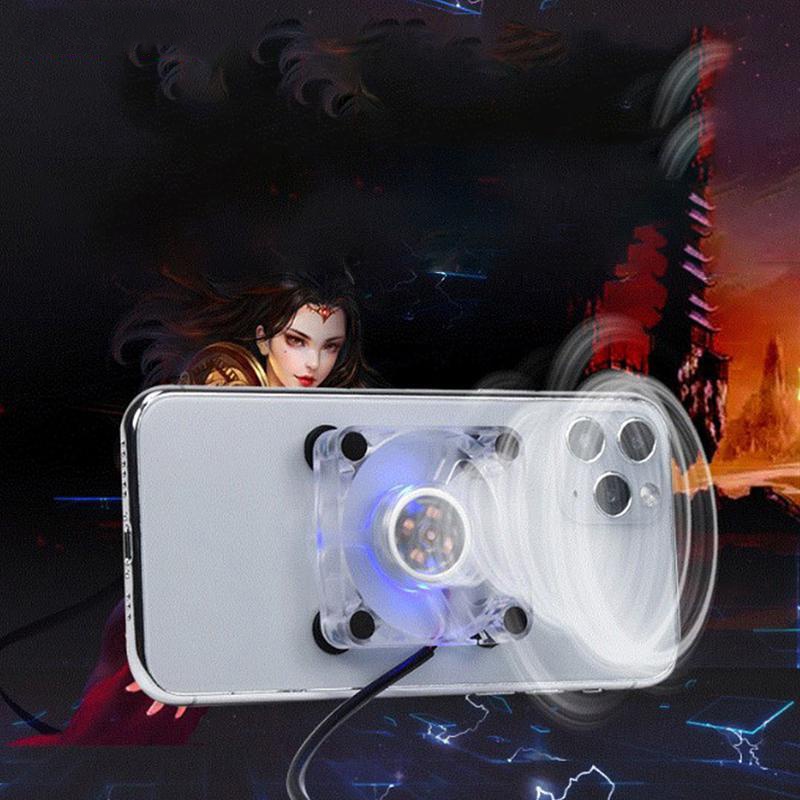 Quạt nhỏ di động Quay lại Clip Trò chơi tản nhiệt Hệ thống làm mát trò chơi trực tiếp