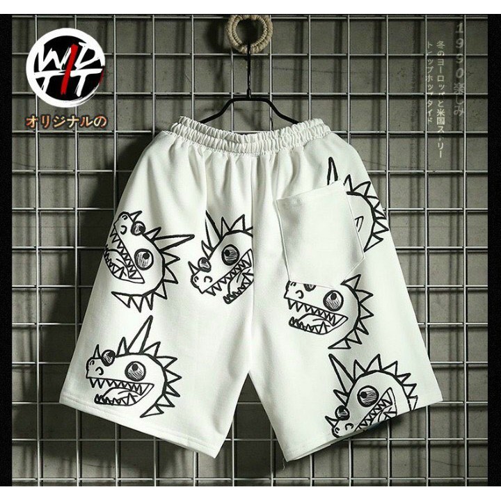 Quần short Unisex ⚡ 𝐆𝐢́𝐚 𝐇𝐮̉𝐲 𝐃𝐢𝐞̣̂𝐭 ⚡ Quần đùi chất nỉ da cá, Nam nữ đều mặc được Co Giãn 4 Chiều Hoạ Tiết Hoạt Hình