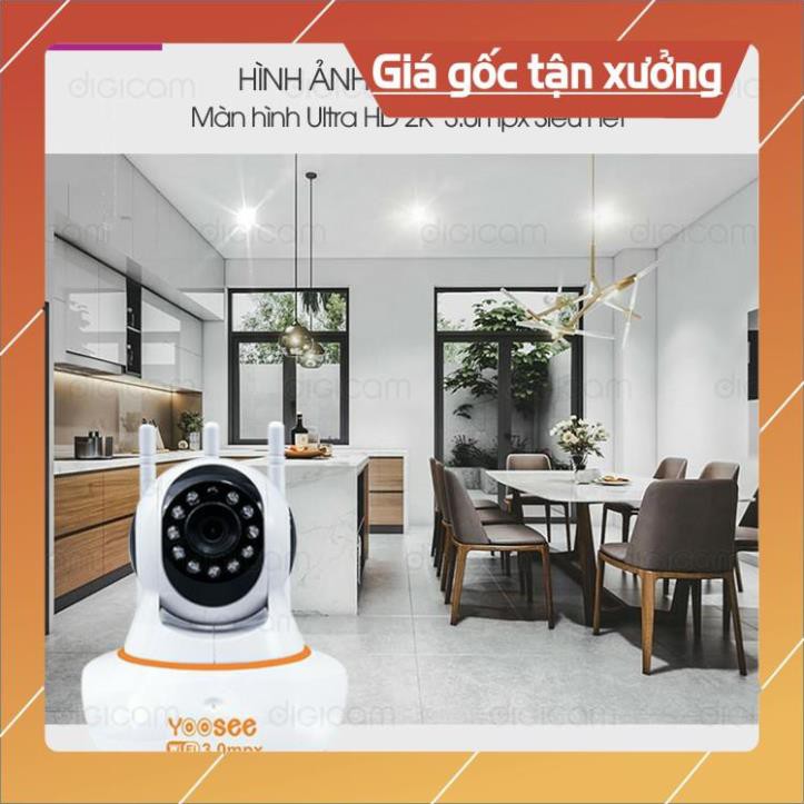 [FreeShip - Bán sỉ] Camera IP YooSee 3.0mpx - Ultra HD 2K Siêu nét - Kèm thẻ nhớ 32gb Bảo hành 12 tháng | BigBuy360 - bigbuy360.vn