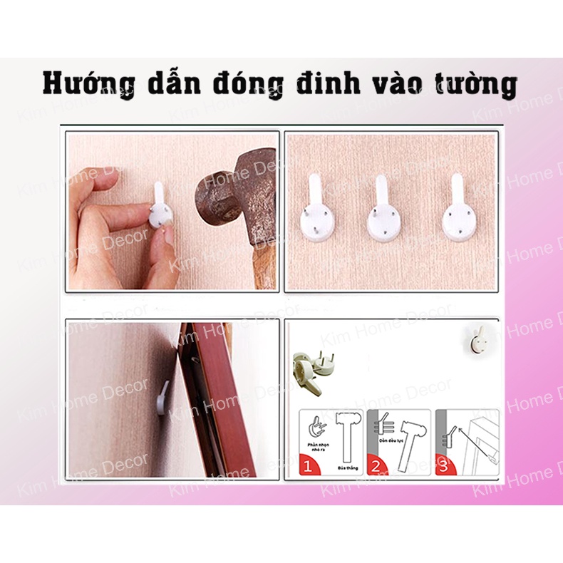 Combo 10, 20, 50, Đinh 3 Chân Treo Tranh  Không Cần Khoan Tường