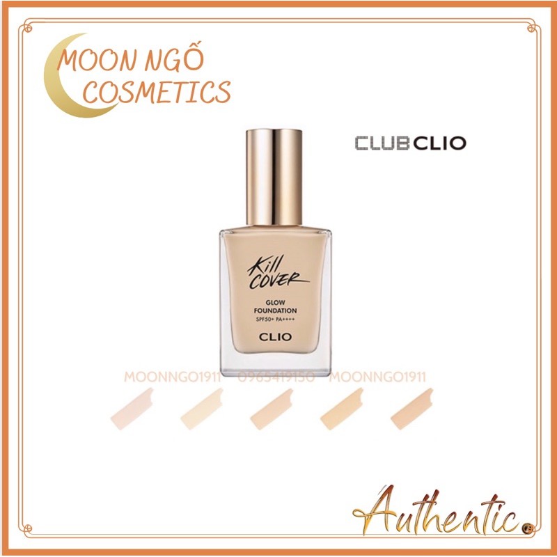 Kem Nền Clio Kill Cover Glow Foundation 15g